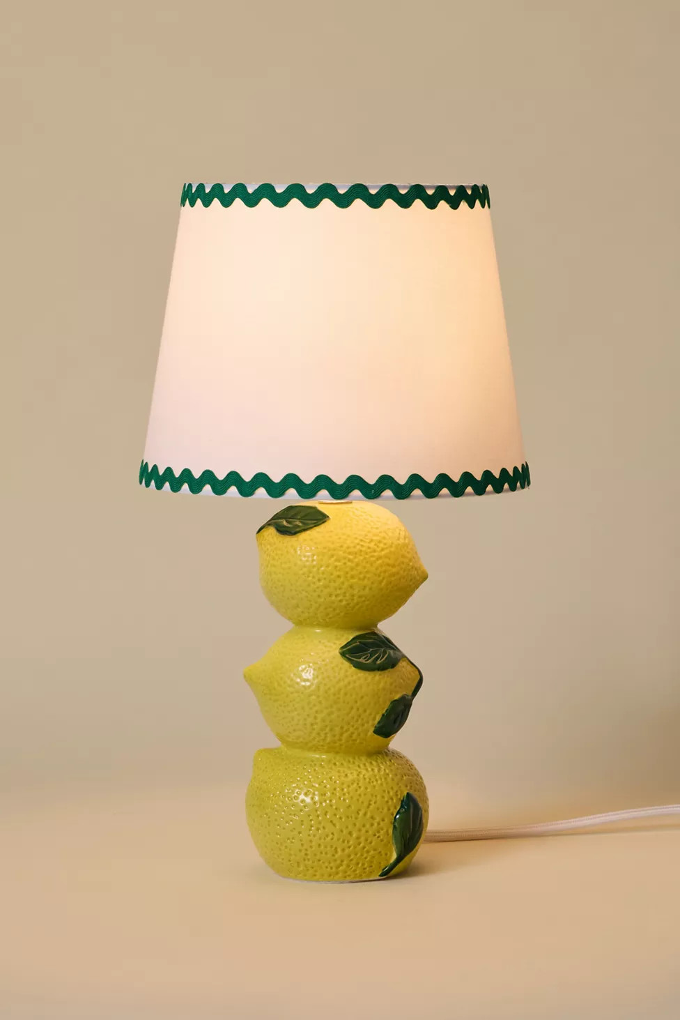 Stacked Lemon Ceramic Table Lamp | Urban Outfitters (US and RoW)