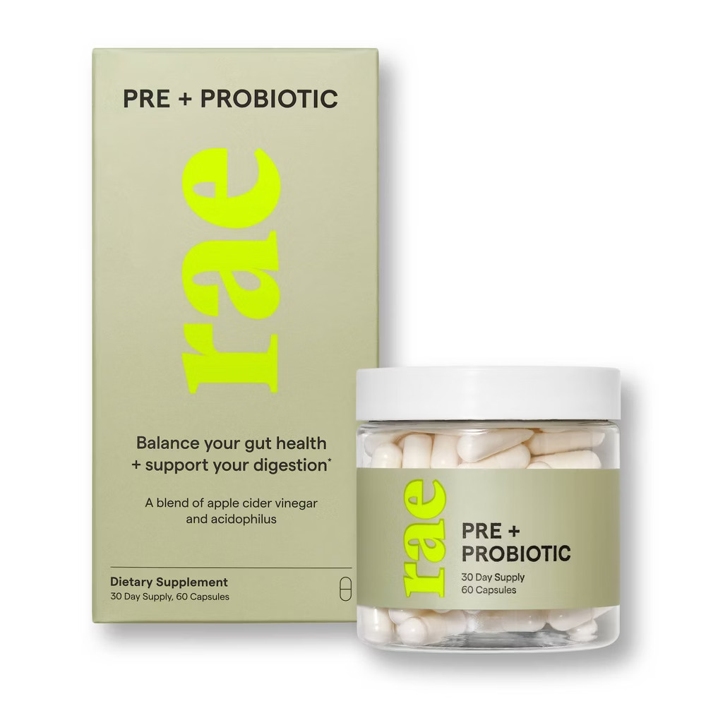 Rae Pre + Probiotic Dietary Supplement Capsules - 60ct | Target