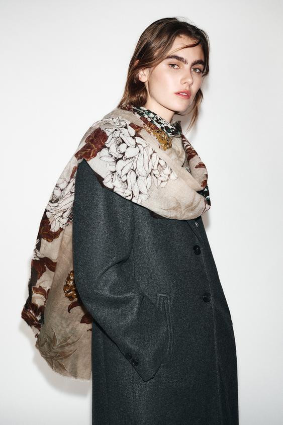 FLORAL PRINT SCARF | Zara US