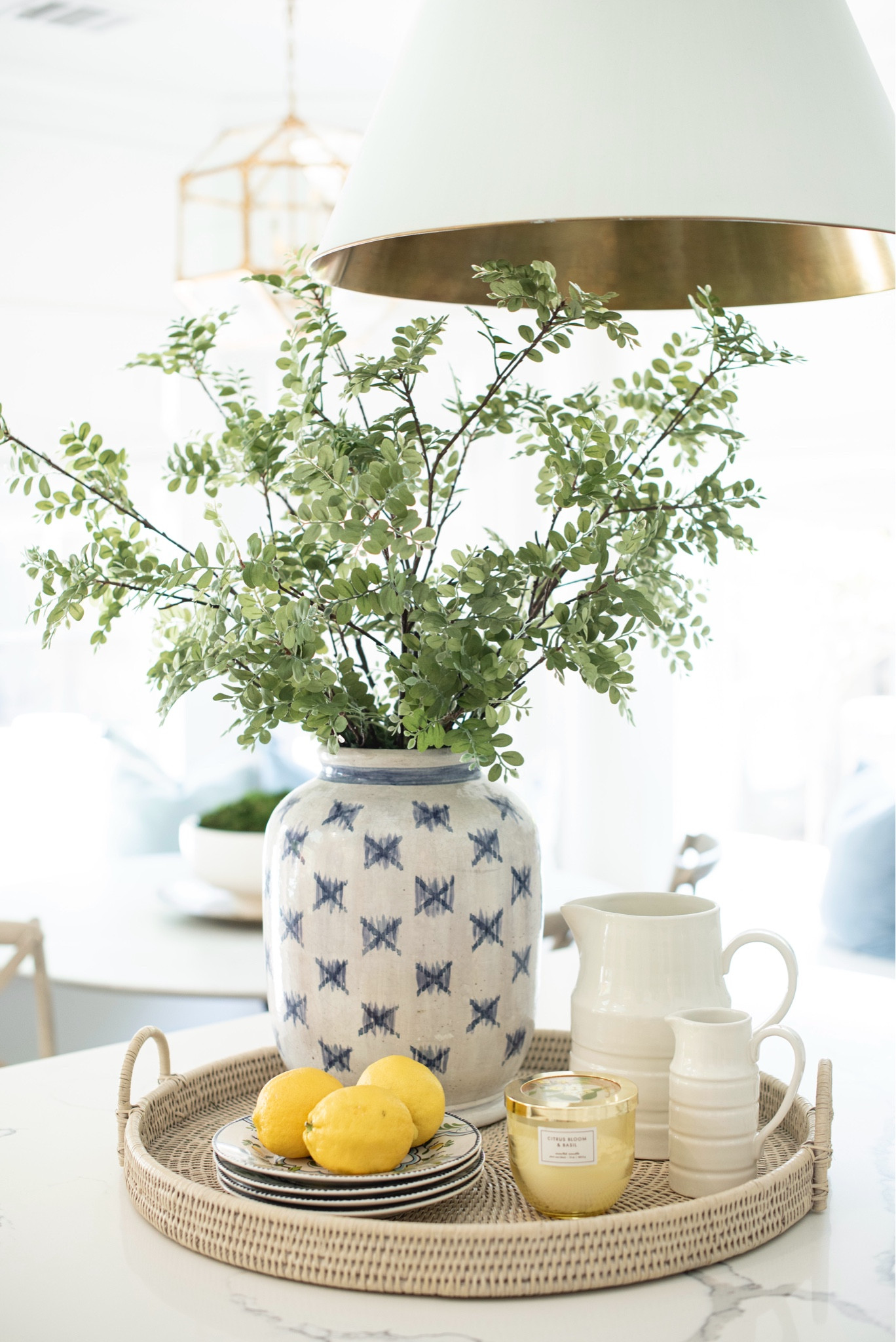 Woven tray styled for Spring and Summer in my kitchen!

#LTKstyletip #LTKSeasonal #LTKhome