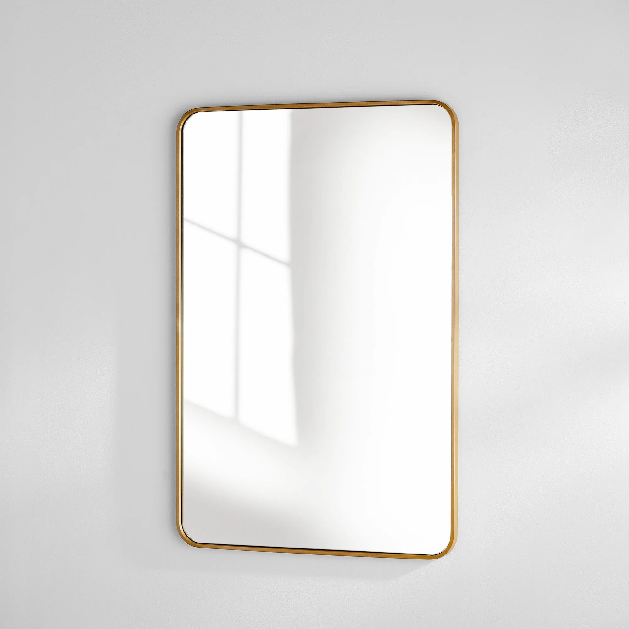 Sabine Metal Rounded Rectangle Wall Mirror | Joss & Main