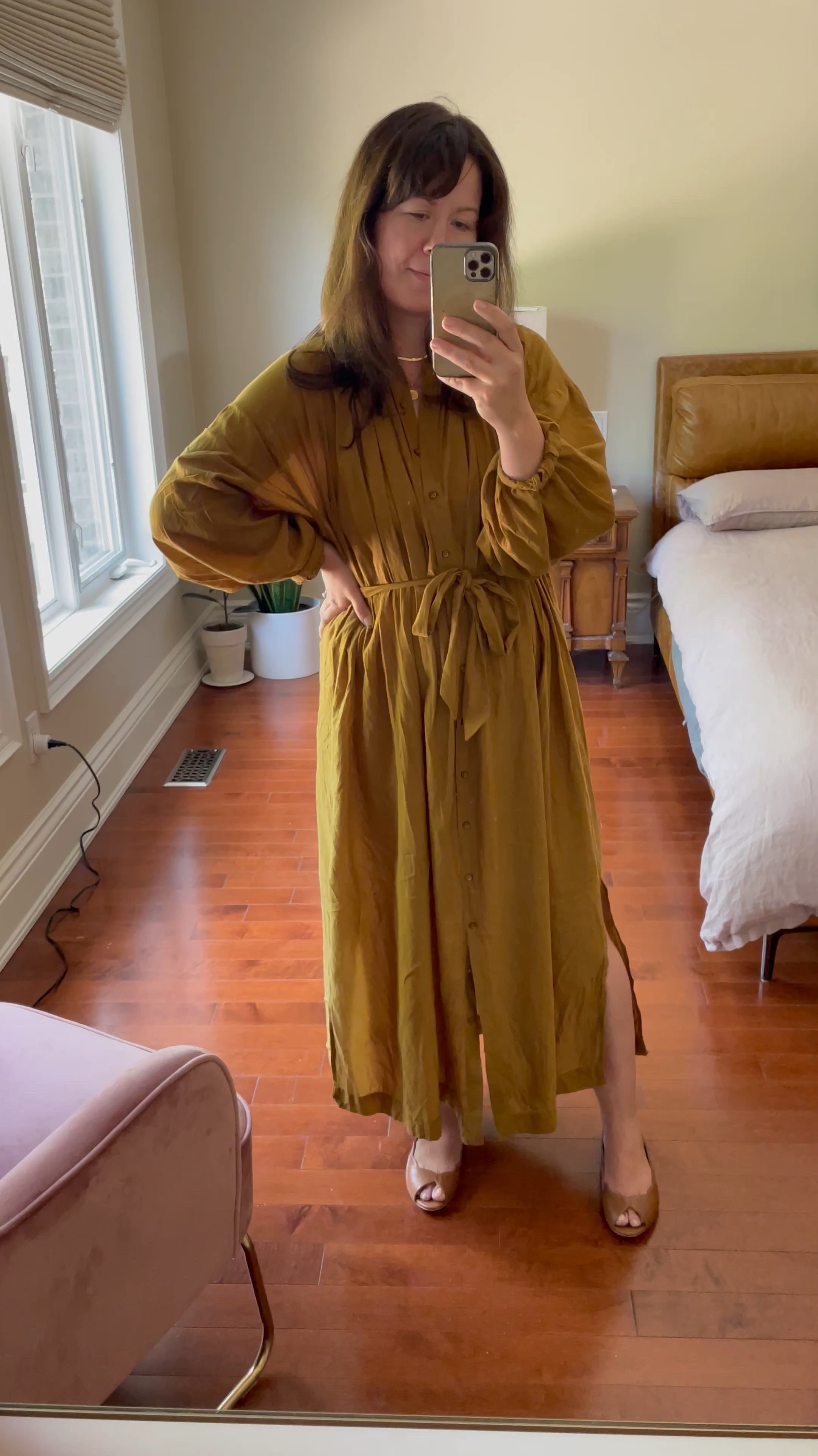 This shirt dress is such a classic and super comfy to wear for everyday. #maxidress #falldress 

#LTKworkwear #LTKSeasonal #LTKstyletip