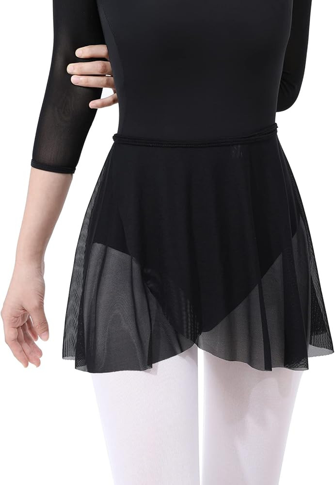 Ballet Wrap Skirt for Girls - Womens Dance Skirts with Adjustable Waist Tie | Amazon (US)