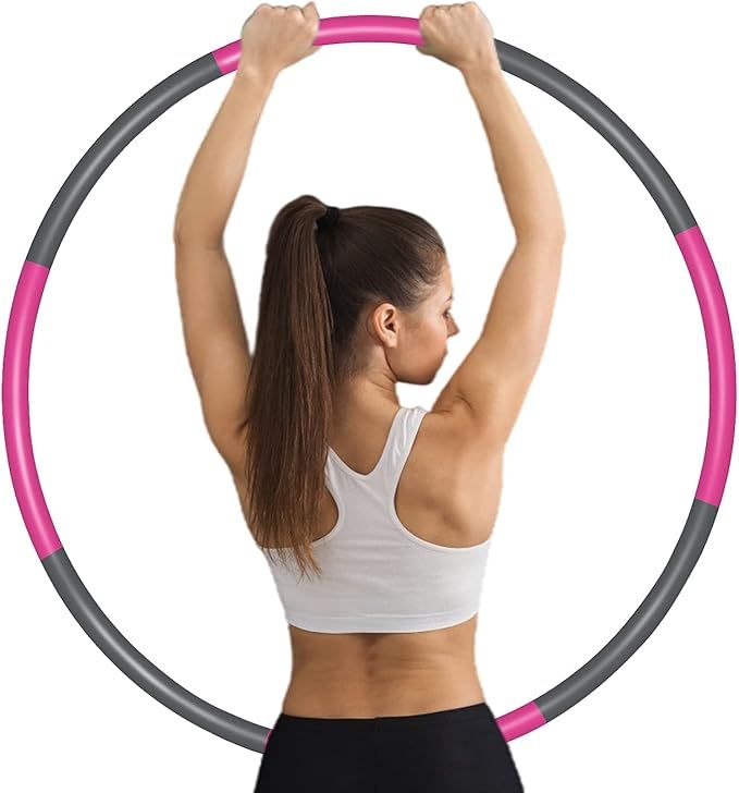 Small and Beauty Exercise Hoop for Adults,Weighted hoops for exercise,8 Section Detachable and Si... | Amazon (US)