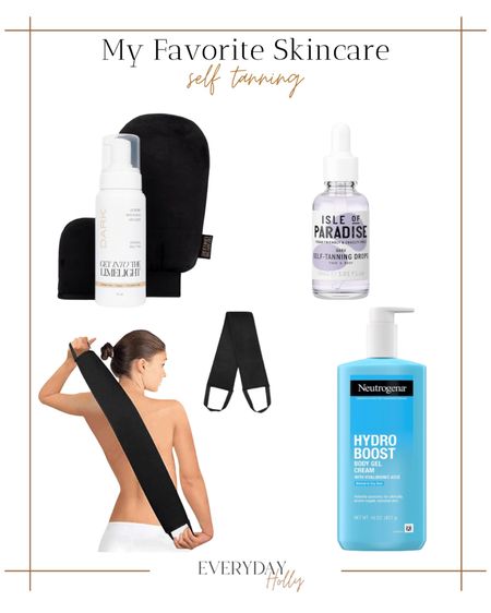 My Favorite Amazon Sunless Tanning!! These will give you a natural summer glow!! Check out my blog for more details: www.everydayholly.com 

Tanning Mitts | Tanning Drops | Moisturizer | 

#LTKbeauty #LTKunder50 #LTKstyletip