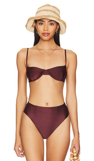 Vintage Bikini Top in Coffee | Revolve Clothing (Global)