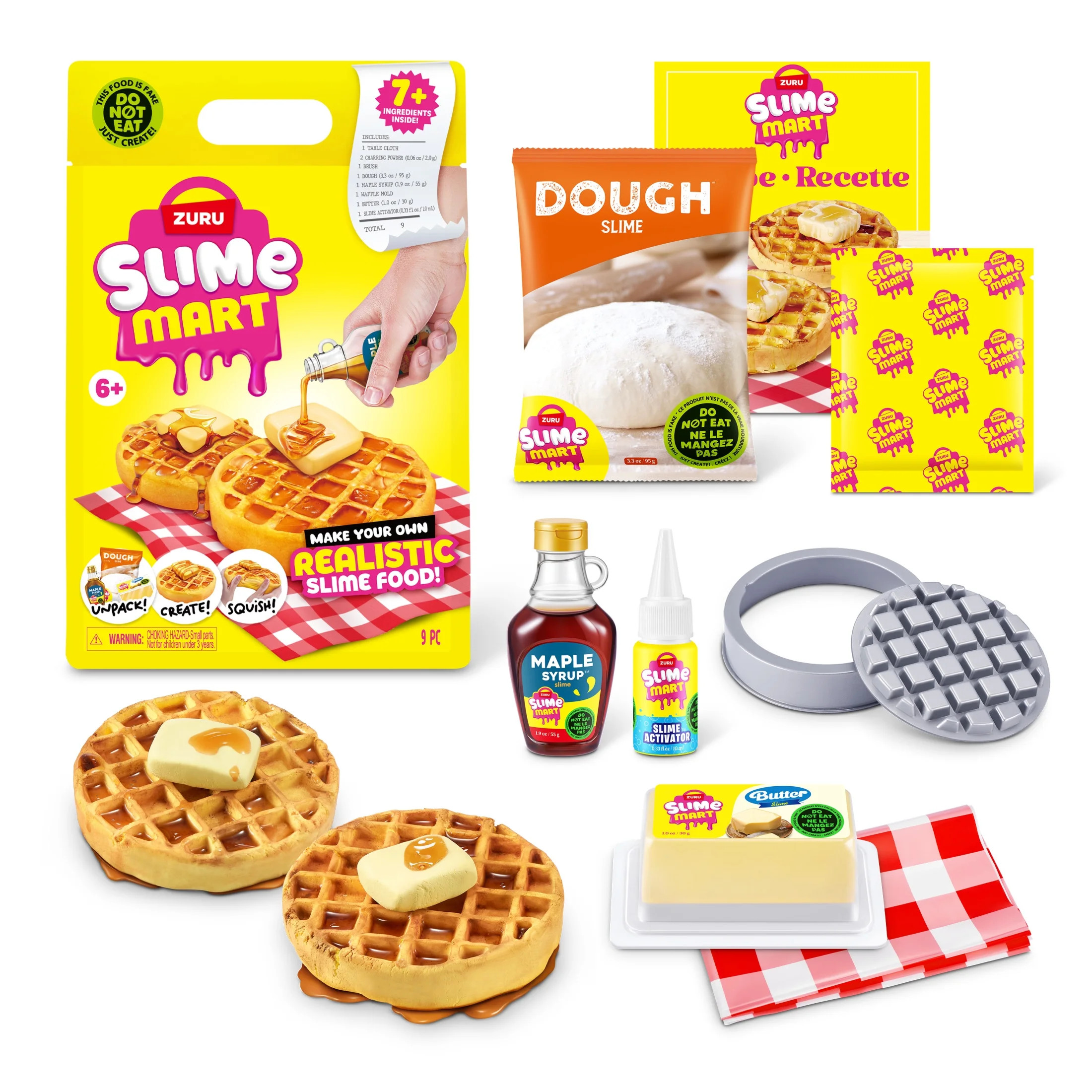 Slime Mart Small Bag Waffles Pretend Play Food Themed DIY Slime Craft Toys by ZURU | Walmart (US)