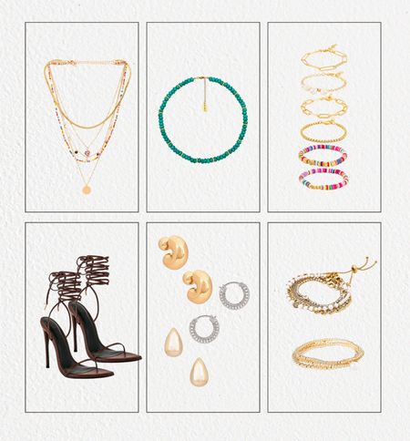 I am in love with beaded jewelry for Springtime and these pieces are all under $100! 

under 100 l jewelry l spring jewelry l gold jewelry l heels l spring accessories 