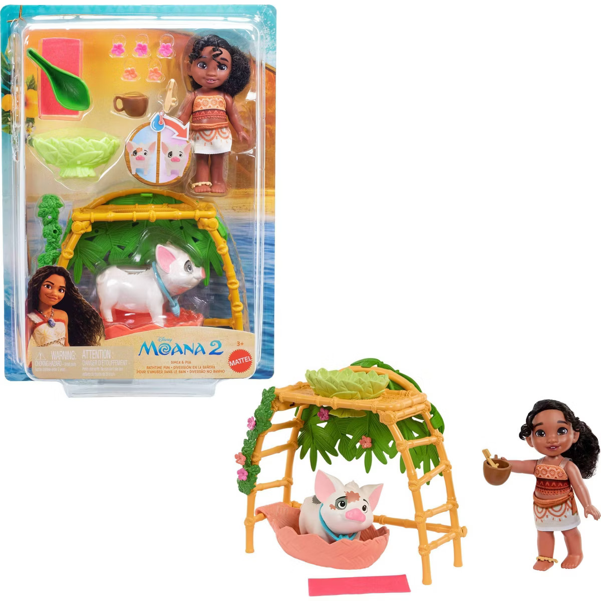 Disney Moana 2 Simea &amp; Pua Bathtime Fun Playset &amp; Accessories | Target