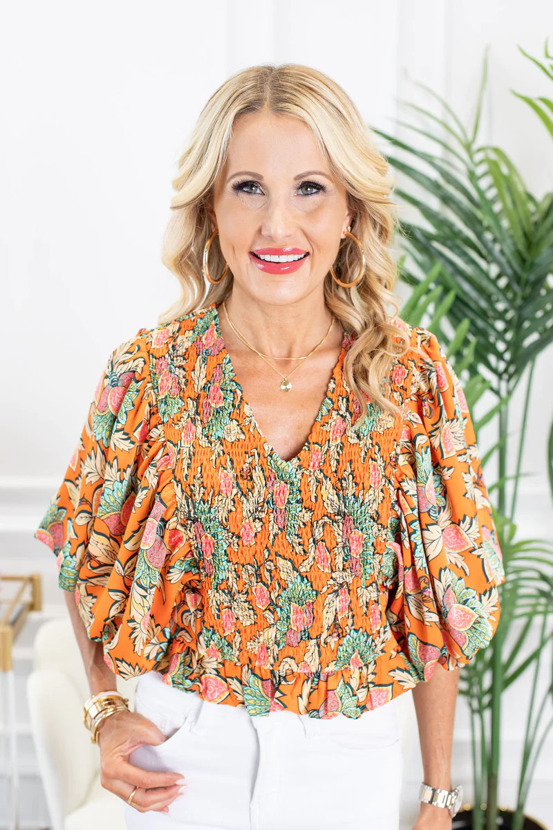 Brinley Top- Orange | Avara