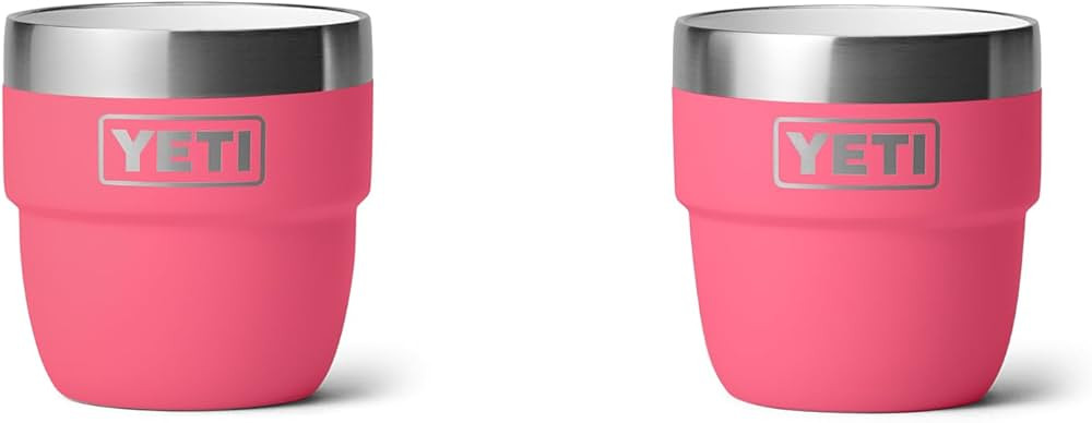 YETI Rambler 4 oz Stackable Cup, Stainless Steel, Vacuum Insulated Espresso/Coffee Cup, 2 Pack | Amazon (US)