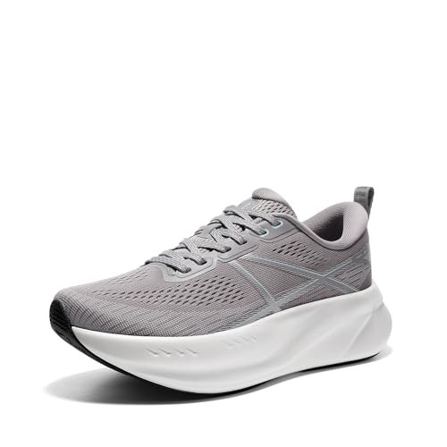ALLSWIFIT Women's Road Running Shoes Cushion Tennis Shoes Non-Slip Comfortable Lightweight Gym Workout Athletic Arch Support Walking Sneakers Active5K,Size 7.5,Grey,AWUMRS2503 | Amazon (US)