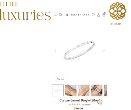 This customized bangle comes in gold or silver and would look amazing on anyone. Add initials or someone’s name to make this a truly special gift.

#LTKunder100 #LTKHoliday #LTKstyletip