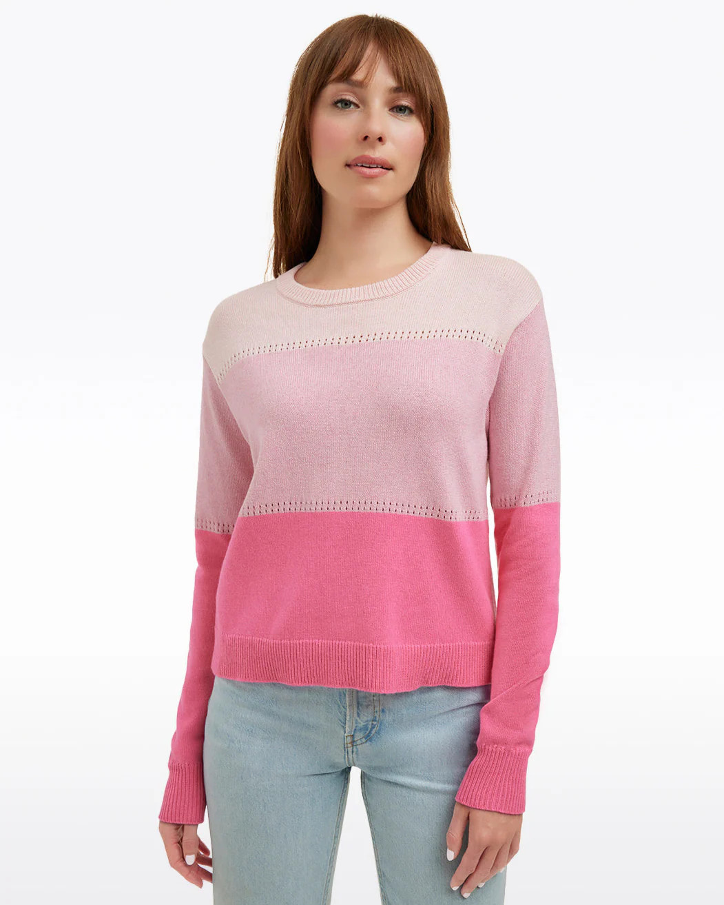 Colorblock Crewneck Sweater | Draper James (US)