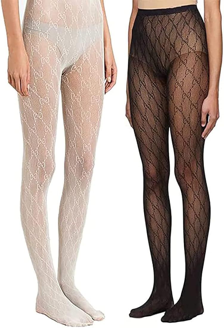 Fishnet Stockings GG Sexy Mesh, Double G Patterned Fashion Tights,Thin Sheer Sexy Mesh Tights Fishne | Amazon (CA)