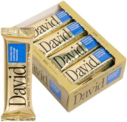 David High Protein Bars - 0g of Sugar, Low Carb, Gluten Free - 28g of Protein, 150 Calories - On-... | Amazon (US)