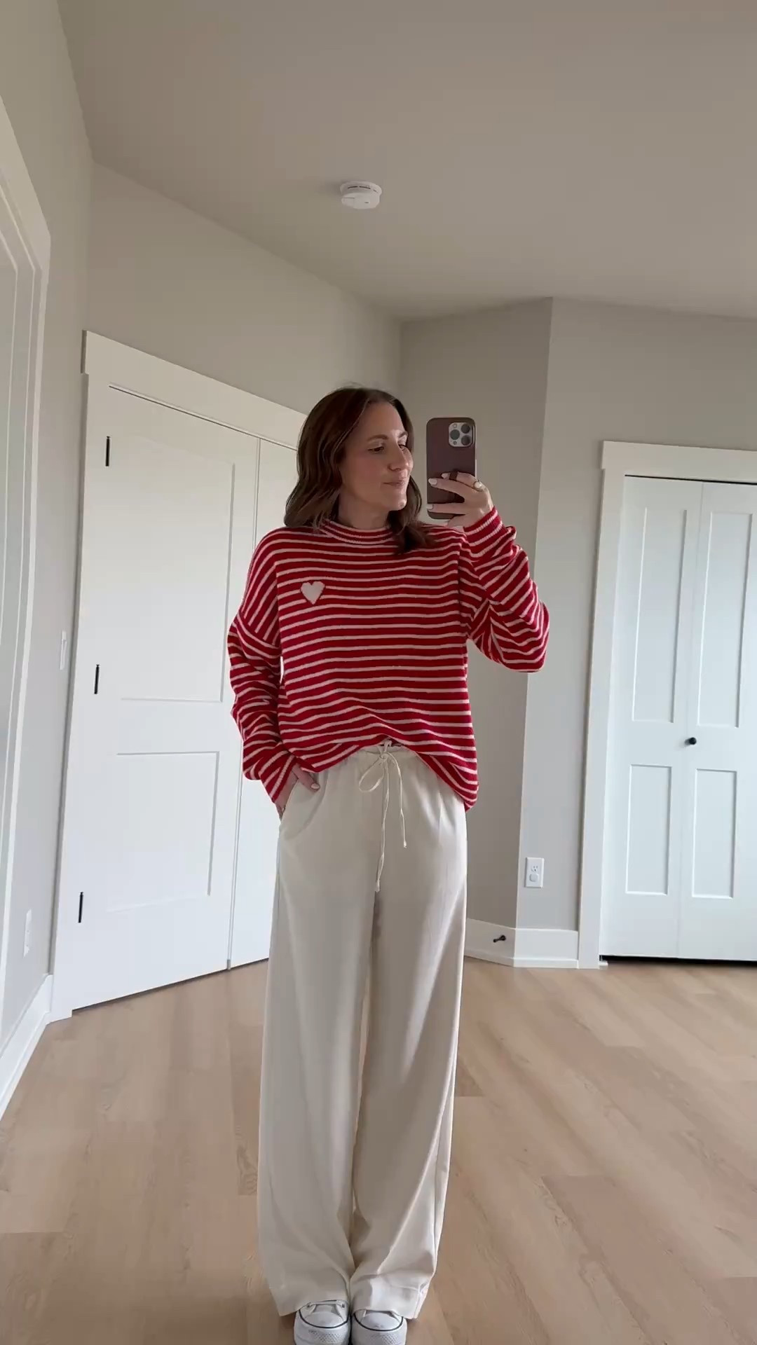 Teacher outfit idea ❤️ a cute little Valentine’s Day outfit! This sweater is SO soft! I sized up to a medium. These pants remind me of aritzia but are a fraction of the price! I’m wearing a size small

Teacher style | teacher outfit idea | classroom style | target style | outfit inspo 

#LTKWorkwear

#LTKSeasonal #LTKValentine #LTKootd