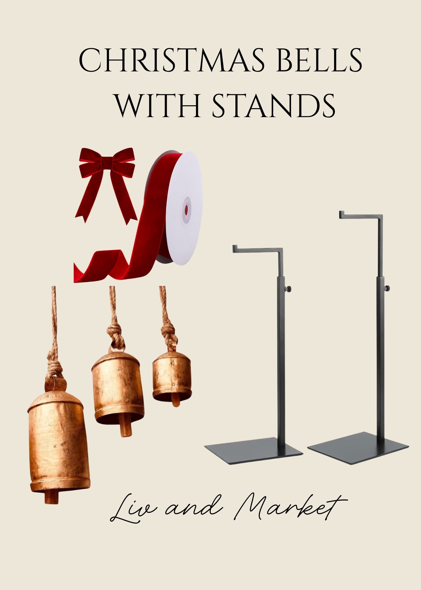 Stands for your Christmas bells makes beautiful and chic Christmas decor

#LTKHoliday #LTKHome #LTKSeasonal