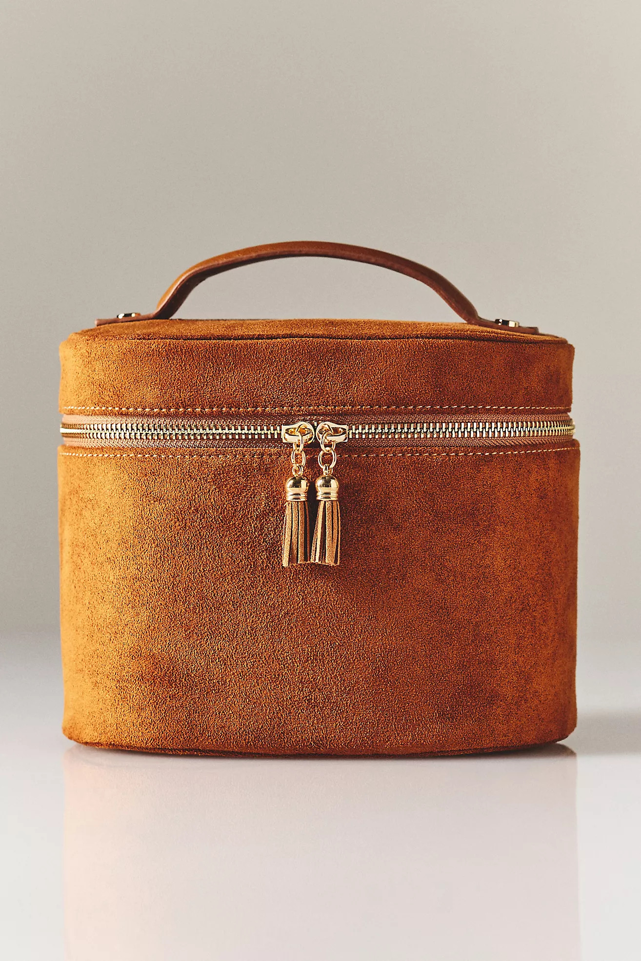 Shiraleah Exclusive Faux Suede Train Case | Anthropologie (US)