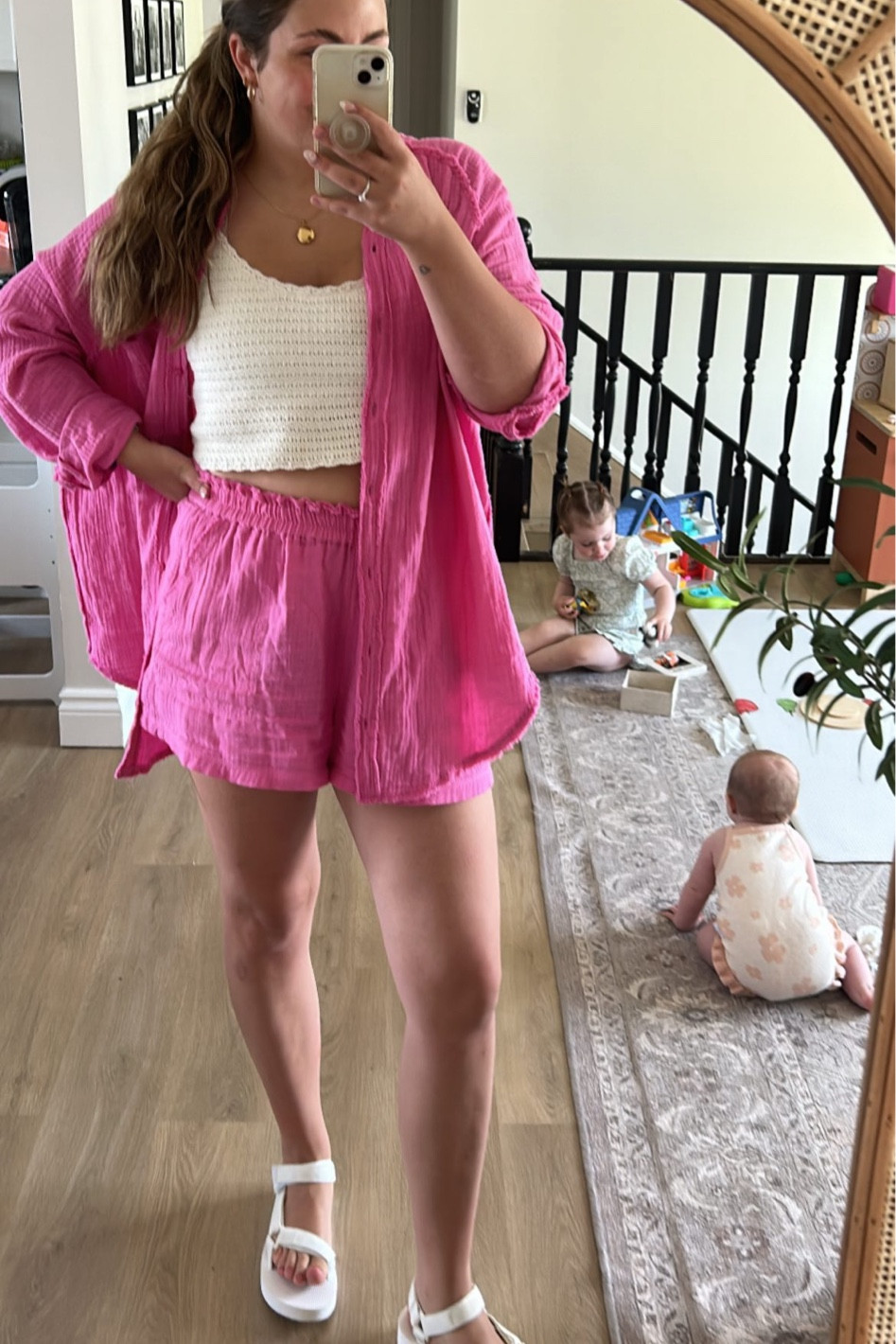 Summery fit 🌸
Wearing L in everything! 

#LTKunder100 #LTKfit #LTKSeasonal