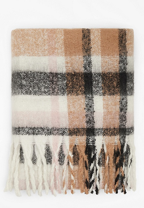 Fireside Brushed Flannel Throw Blanket | Maurices