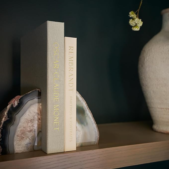 Beautiful Decorative Books - Set of 2 Linen Boxes Enhance Your Coffee Table, Bookshelf or Mantle ... | Amazon (US)