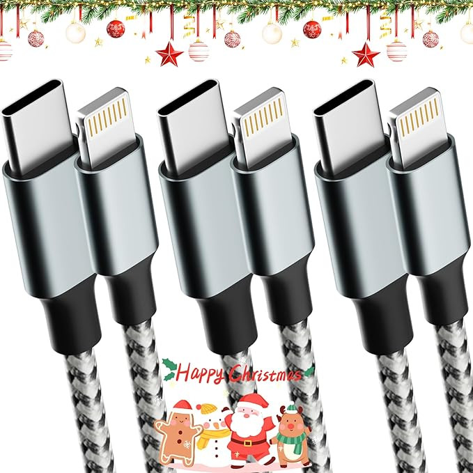 USB C to Light-ning Cable(3FT/6FT/10FT 3Pack)[MFi Certified] iPhone Charger Cord Fast Charging, T... | Amazon (US)