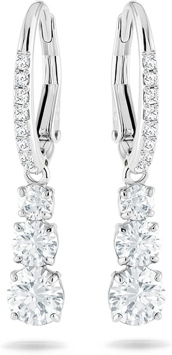 Swarovski Attract Trilogy Crystal Necklace and Earrings Jewelry Collection | Amazon (US)