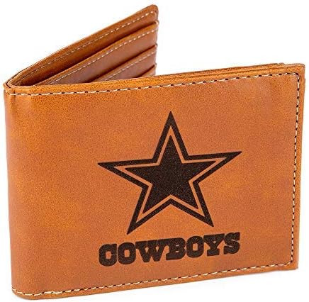 NFL Rico Industries Laser Engraved Billfold Wallet, Dallas Cowboys | Amazon (US)