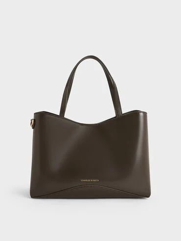 Sybill Tote Bag
 - Dark Moss | Charles & Keith UK