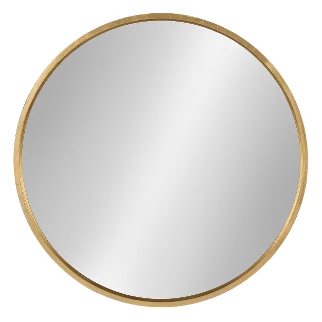 Travis Round Wood Accent Wall Mirror - Kate and Laurel All Things Decor | Target