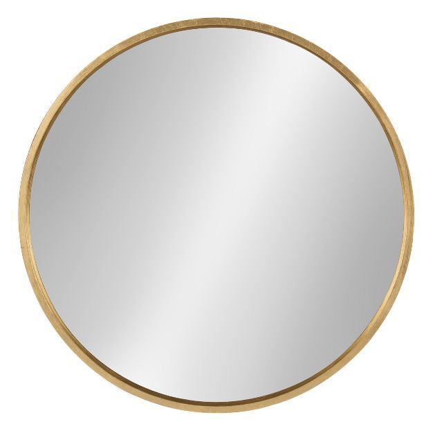 Travis Round Wood Accent Wall Mirror - Kate and Laurel All Things Decor | Target