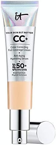 IT Cosmetics Your Skin But Better CC+ Cream, Medium (W) - Color Correcting Cream, Full-Coverage F... | Amazon (US)