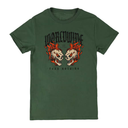 'Worldwide' Flaming Skulls Graphic Tee | Five Below