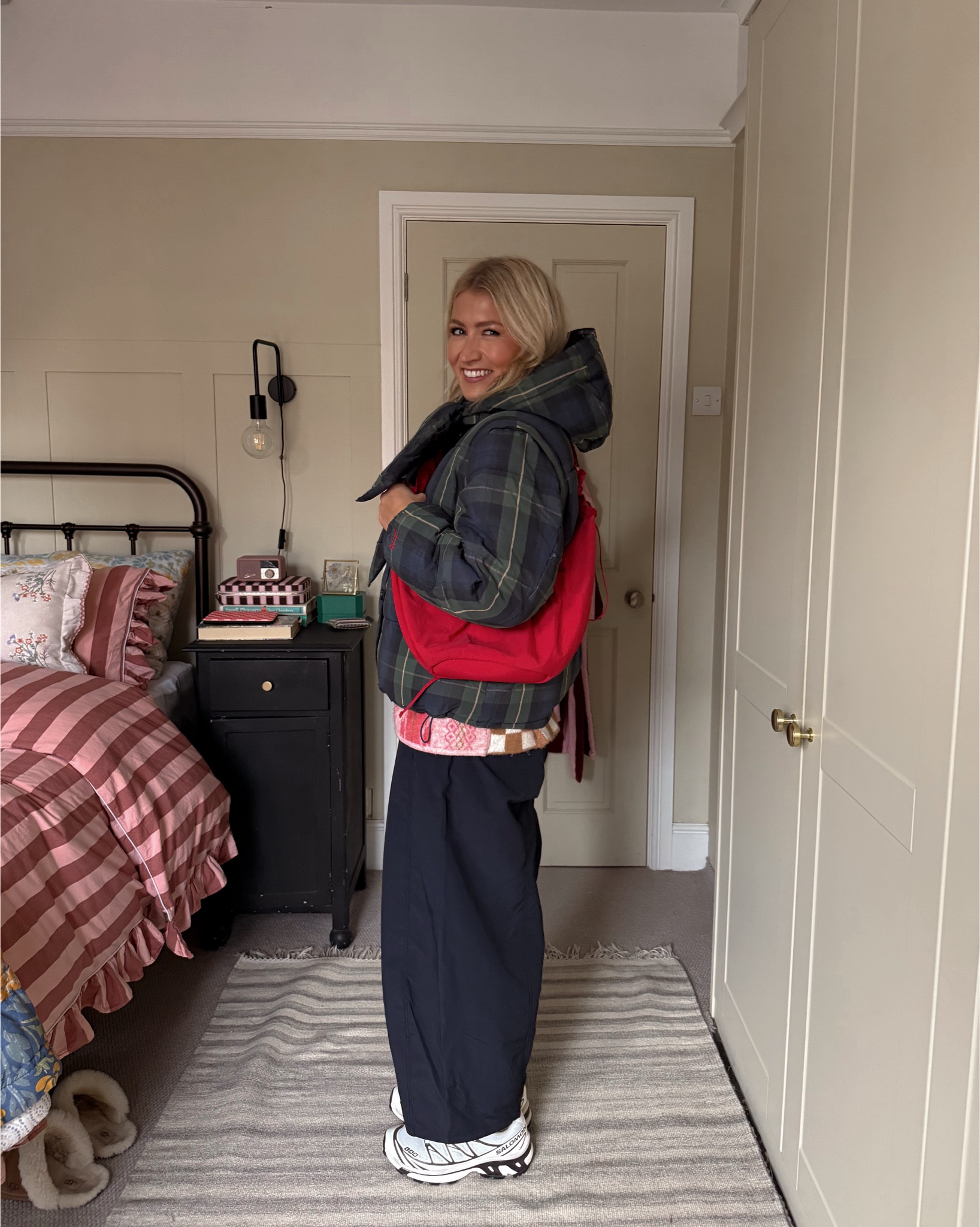 do I keep the coat?

barrel trousers: Bershka, size small
tshirt: Uniqlo, size large 
bra: Uniqlo, size small
vest: Lone Star Daughters (can’t link)
trench: Next, size 8
puffer jacket: Damson Madder, size 8
bag: ASOS
socks: Anthropologie
trainers: Soloman, true to size 
necklace: House of Colette (can’t link)

#LTKuk #LTKautumn #LTKstyletip