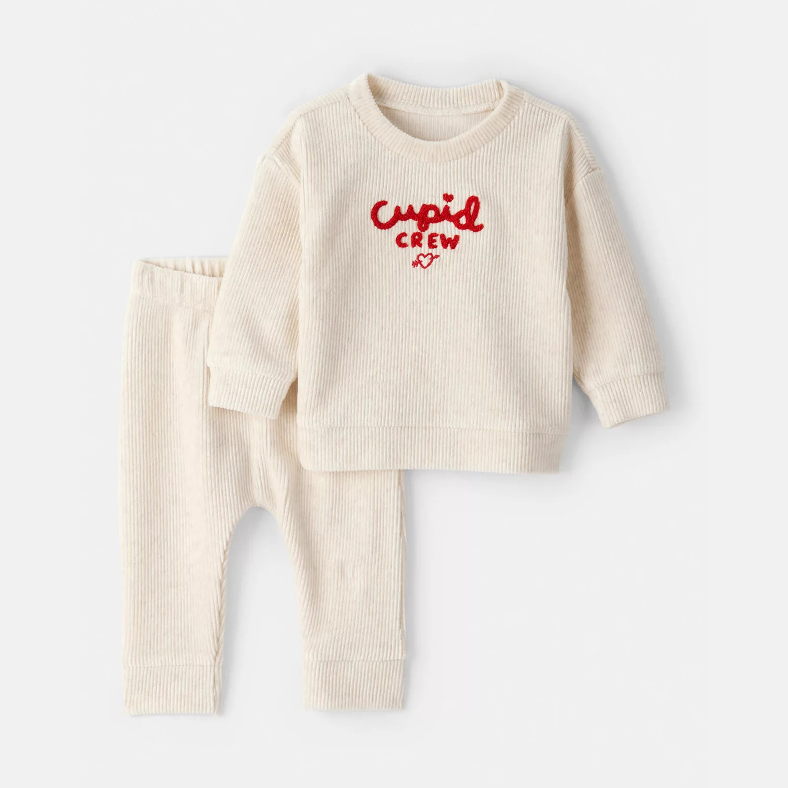 Baby Carter's Valentine's Day Cupid Crew 2-pc. Long-Sleeve Tee & Pant Set, Kids Unisex, Size: Newborn | Kohl's
