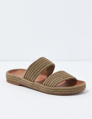 AE Rope Double Band Sandal | American Eagle Outfitters (US & CA)