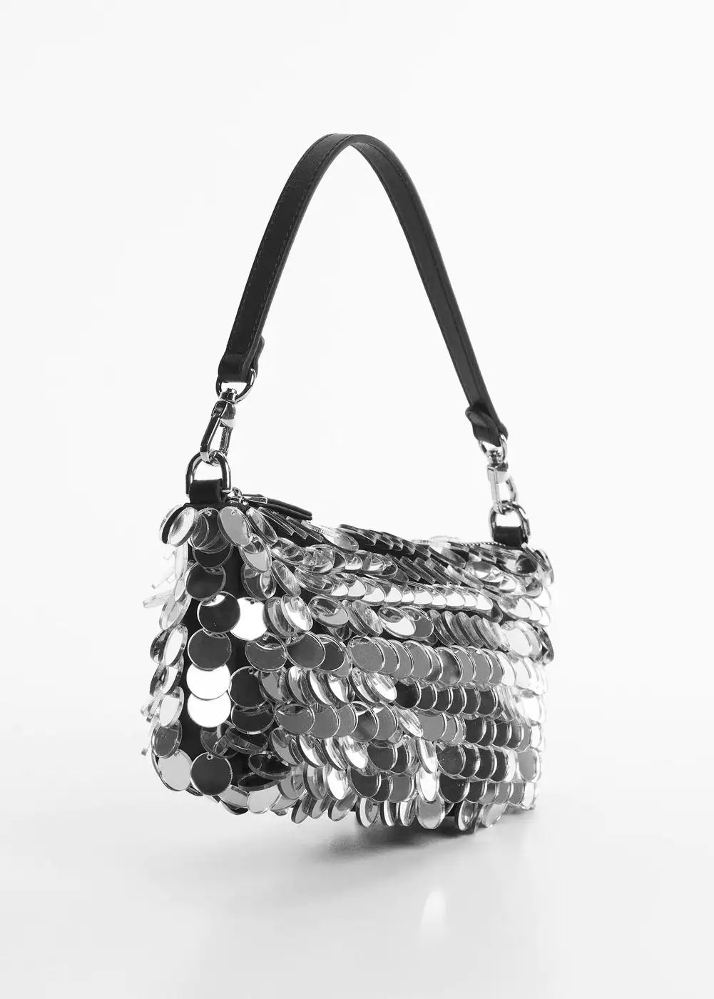 Sequin handbag with mirror detail -  Women | Mango USA | MANGO (US)
