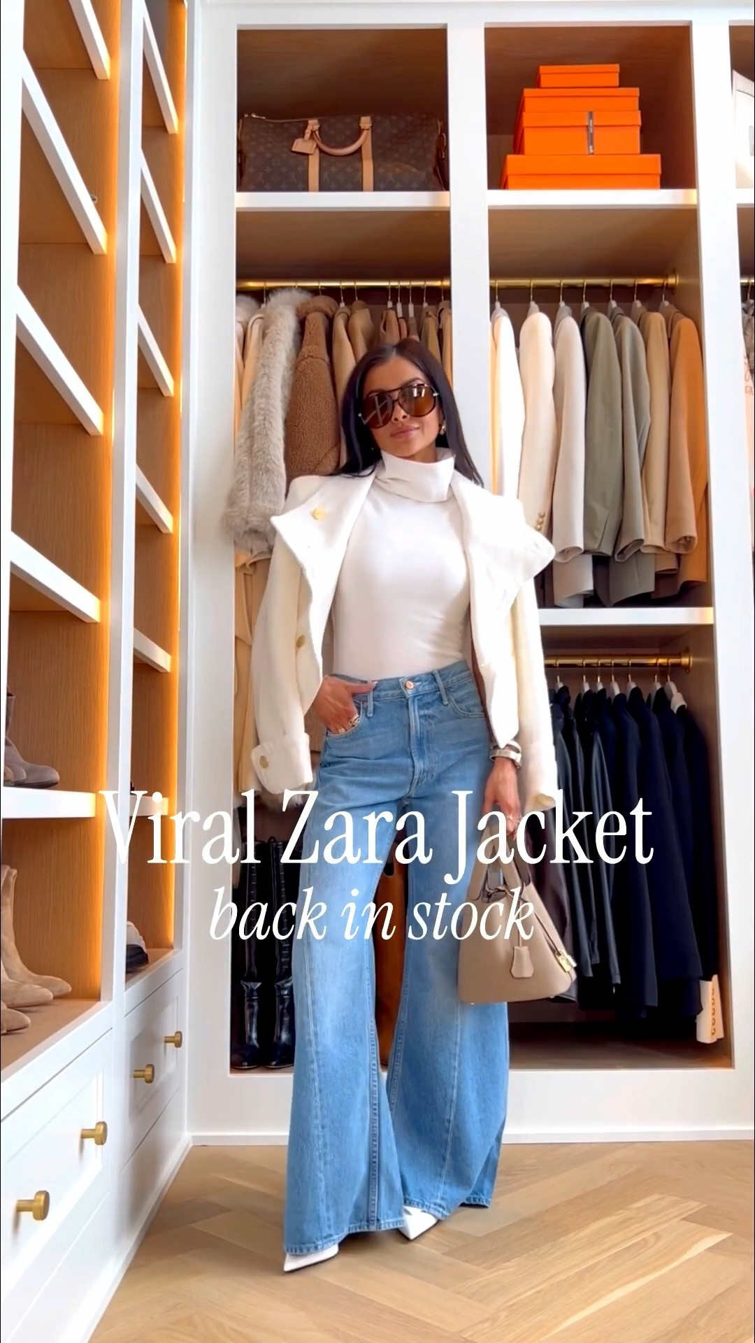 The chic Zara jacket that keeps selling out is finally back in stock in both the black and white colors! The cropped blazer layers over dresses and trousers for Easter or for the office! It also has enough structure to be chic for a date night outfit!

Spring workwear, office outfits, flattering denim, wide leg jeans, Zara outfits 



#LTKootd #LTKPetite #LTKOver40
