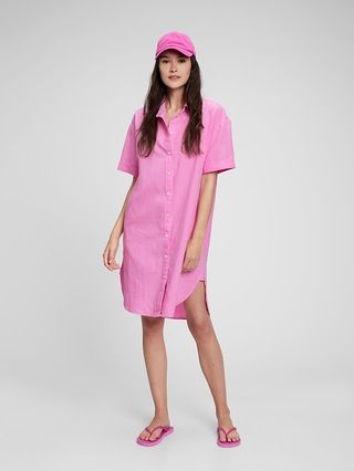 Linen-Cotton Shirtdress | Gap (US)