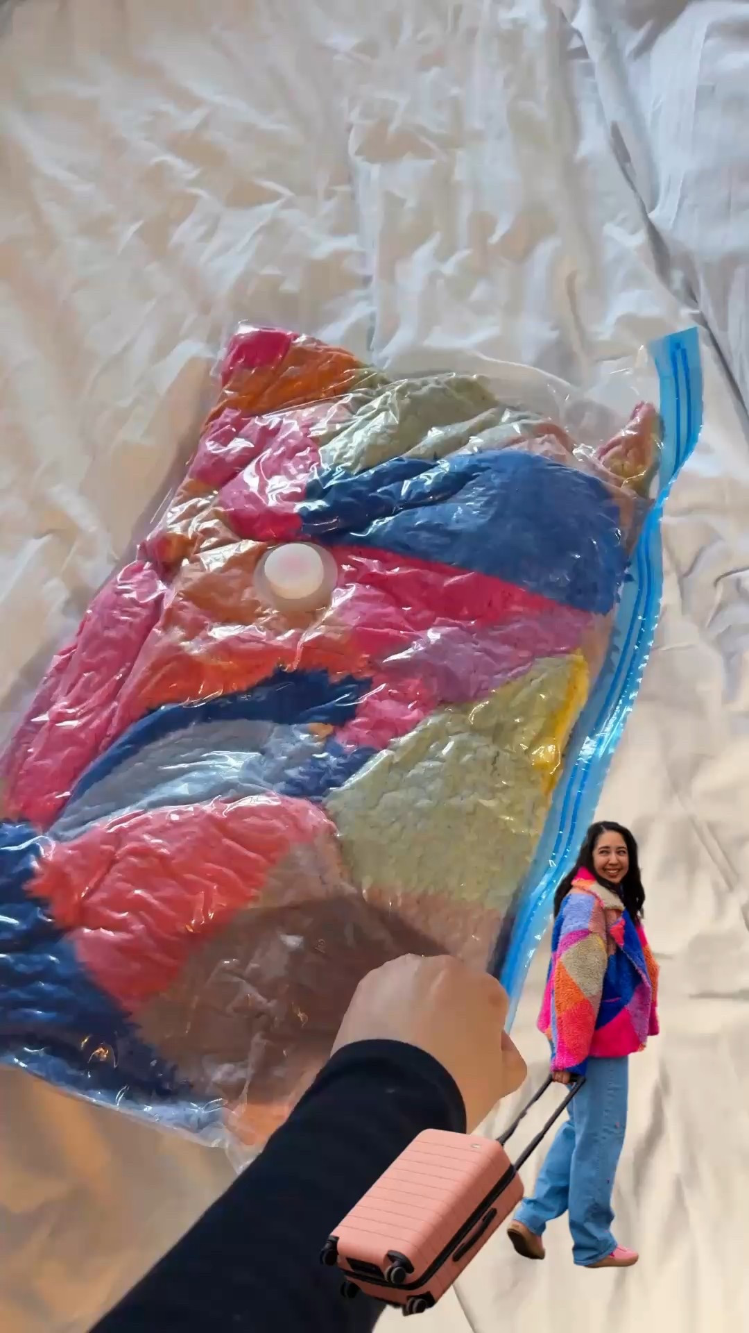 Vacuum storage bags on Amazon are truly a lifesaver! Fit perfectly in my carry on and perfect for bulky coats like this.

#LTKStyleTip #LTKSeasonal #LTKTravel