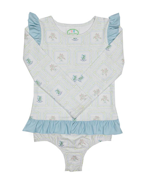 Hallie Floral Rashguard Set | Grace and James Kids