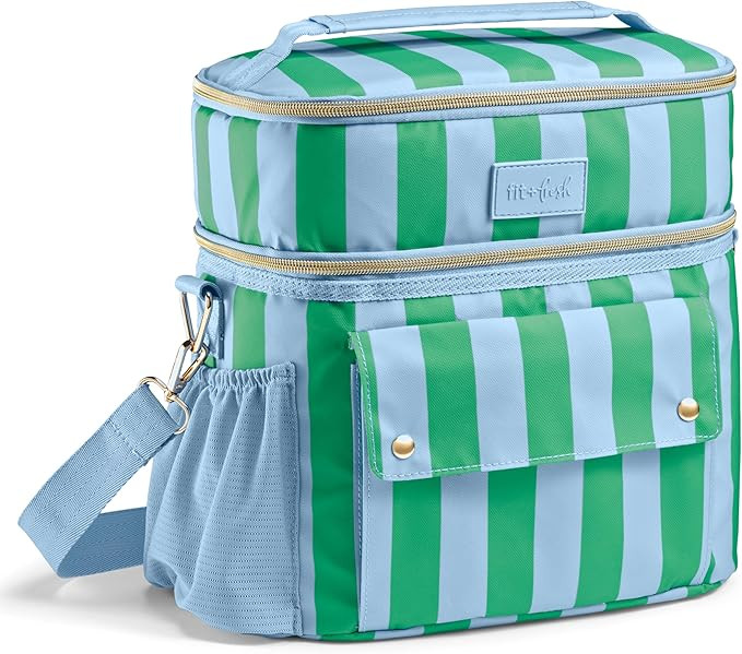 Fit & Fresh Sidekick Insulated Cooler Bag – Dual Compartment Leakproof Soft Sided Lunch Cooler,... | Amazon (US)