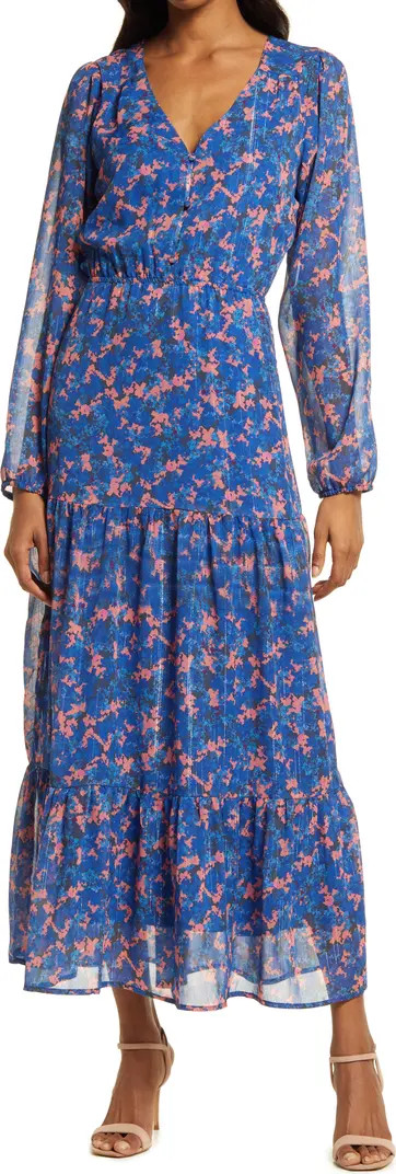 Chelsea28 V-Neck Long Sleeve Tiered Maxi Dress | Nordstrom | Nordstrom Canada