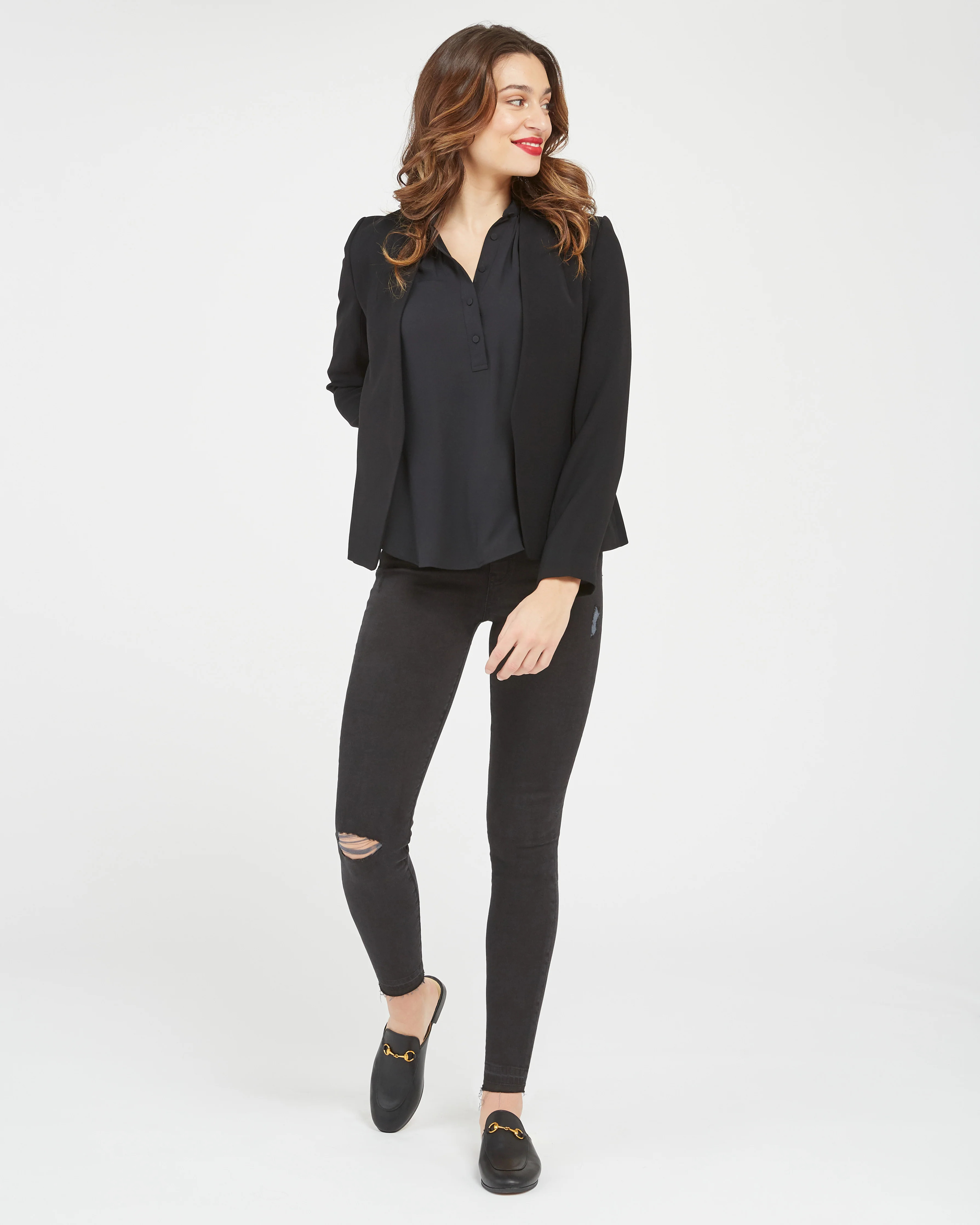 Vintage Distressed Ankle Skinny Jeans | Spanx Canada