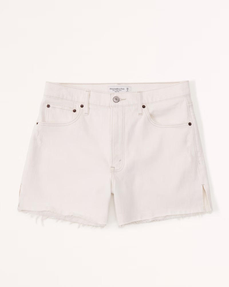 High Rise 4 Inch Mom Shorts | Abercrombie & Fitch (US)