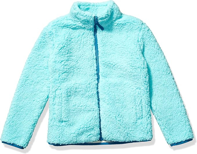 Amazon Essentials Girls and Toddlers' Sherpa Fleece Full-Zip Jacket | Amazon (US)