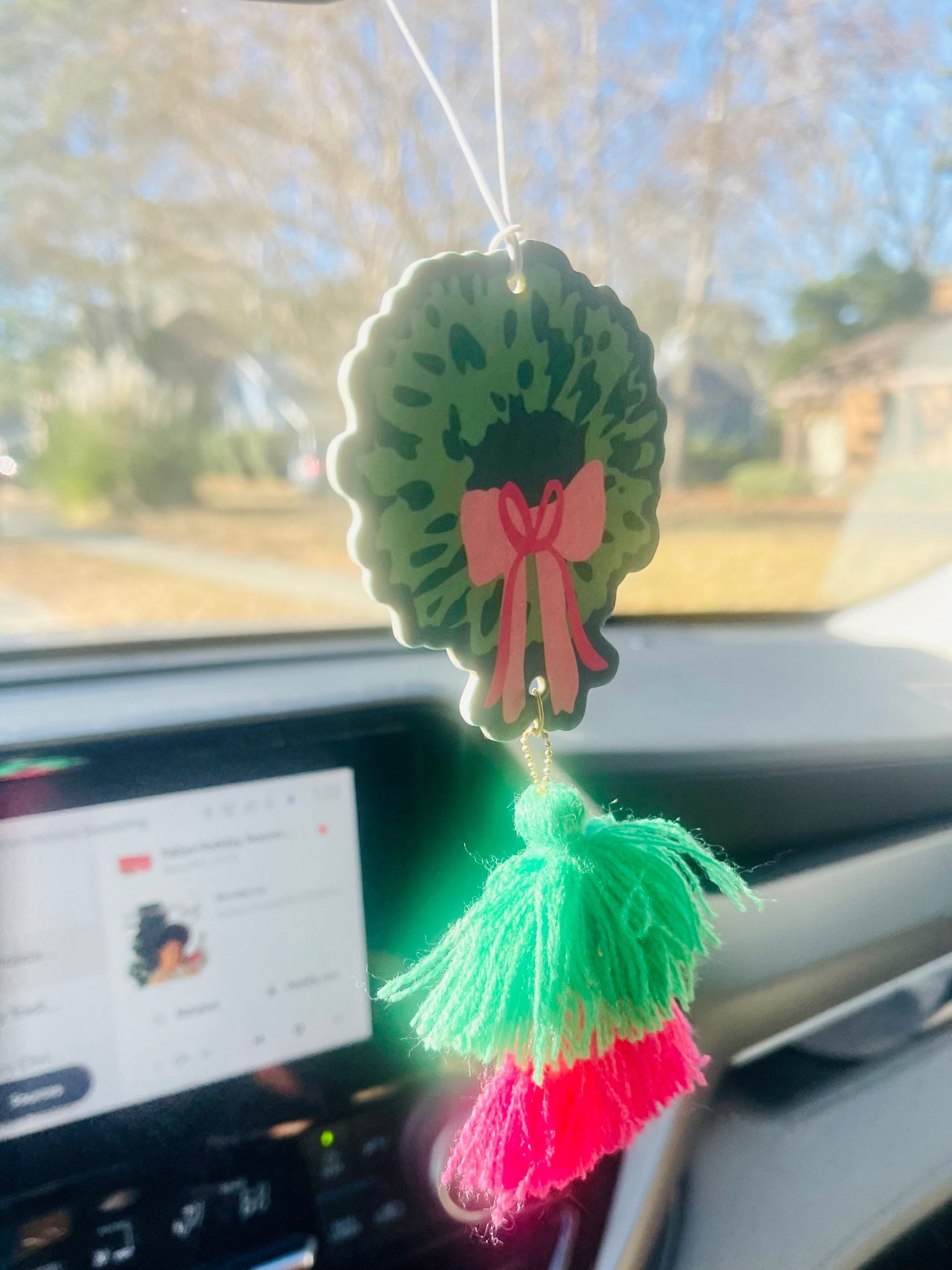 Cute Stocking Stuffer Alert 🎀💚 Holiday Car Freshener

How adorable is this Mary Square holiday hanging air freshener?! The little wreath with the pink bow and the colorful tassels is so fun and preppy — perfect for adding a festive touch to your car, closet, or even gifting as a cute stocking stuffer. 🎄💗

It has a warm seasonal scent blend of orange spice, fir, pine, and cinnamon, so it smells like Christmas in the best way. At under $14, it’s an easy, affordable gift for teachers, friends, neighbors, or to tuck into holiday gift baskets!

stocking stuffer ideas, holiday car freshener, mary square christmas décor, festive gift ideas, preppy christmas accessories, small gifts under $15, amazon stocking stuffers, holiday scent freshener, cute wreath ornament, pink and green christmas décor

#LTKFindsUnder50 #LTKHoliday #LTKGiftGuide

#LTKGiftGuide #LTKFindsUnder50 #LTKHoliday
