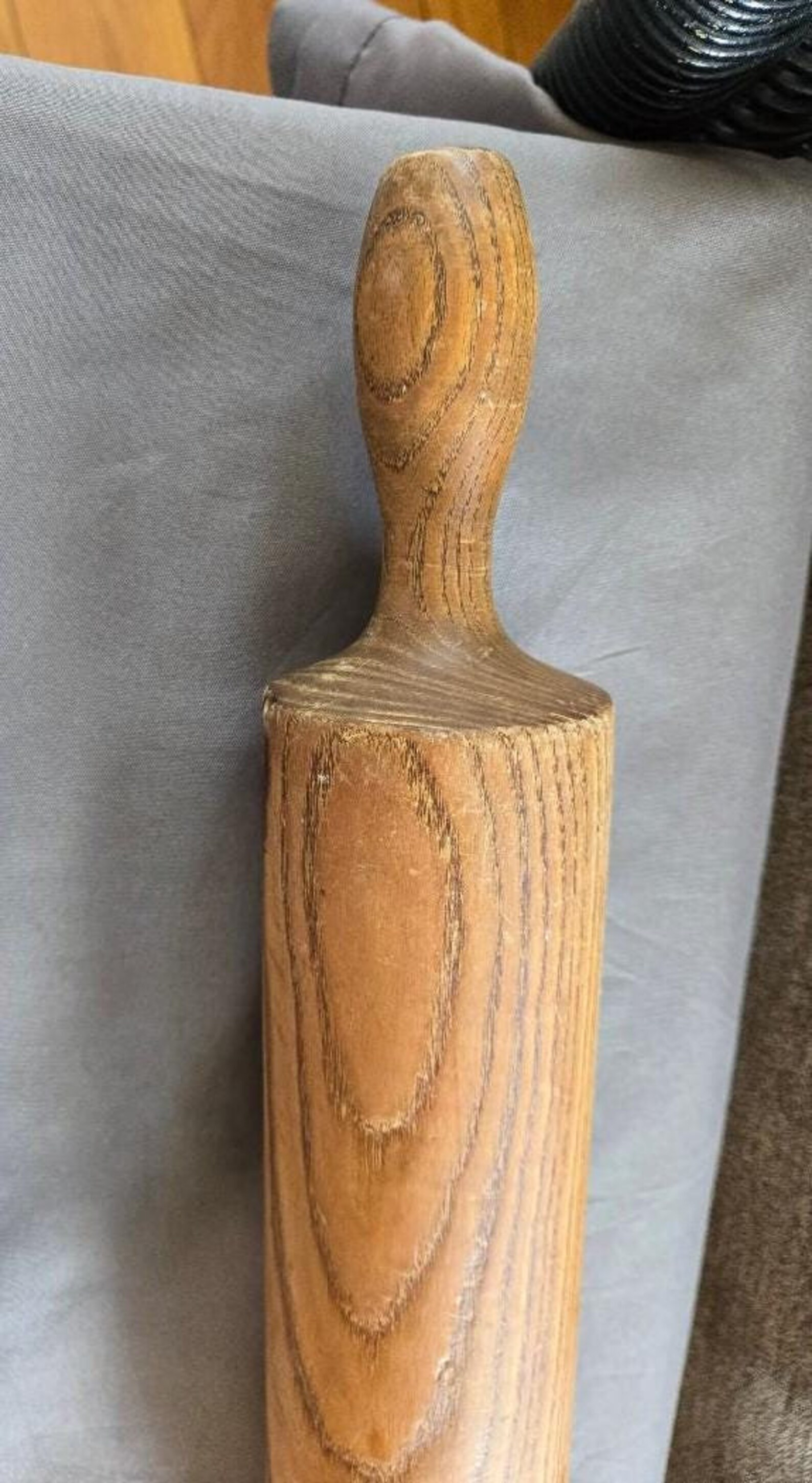 Large Vintage Smooth Solid Oak Wooden Rolling Pin, Rustic One Piece Wood Rolling Pin, Bakers Gift... | Etsy (US)