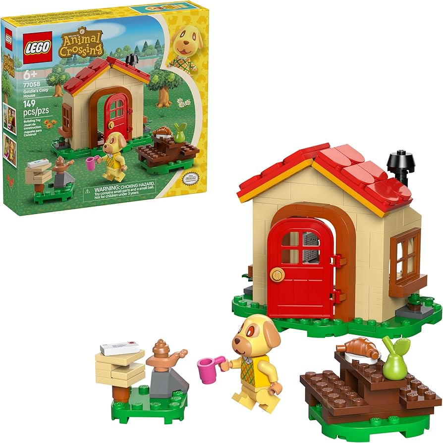 LEGO Animal Crossing Goldie’s Cozy House Building Toy - Pretend Play Set for Girls & Boys, Ages... | Amazon (US)